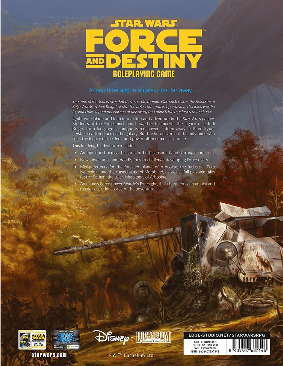 Edge, Star Wars Force and Destiny RPG: Nexus of Power, RPG, Ages 12 Plus,  3-5 Players